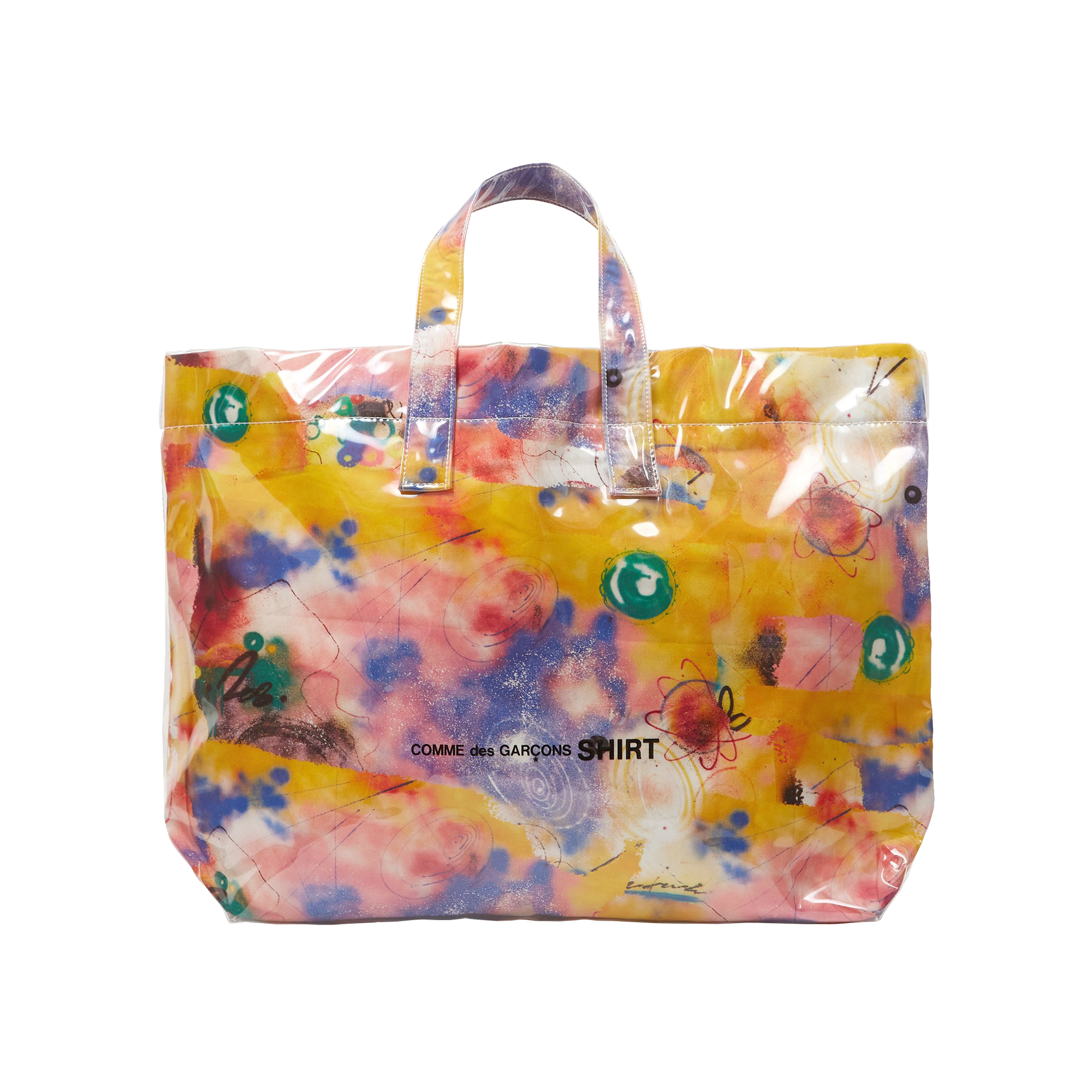 COMME des GARÇONS ×FUTURA200 PVCトートバッグ COMME des GARÇONS x FUTURA SHIRT TOTE BAG PRINT C [LARGE