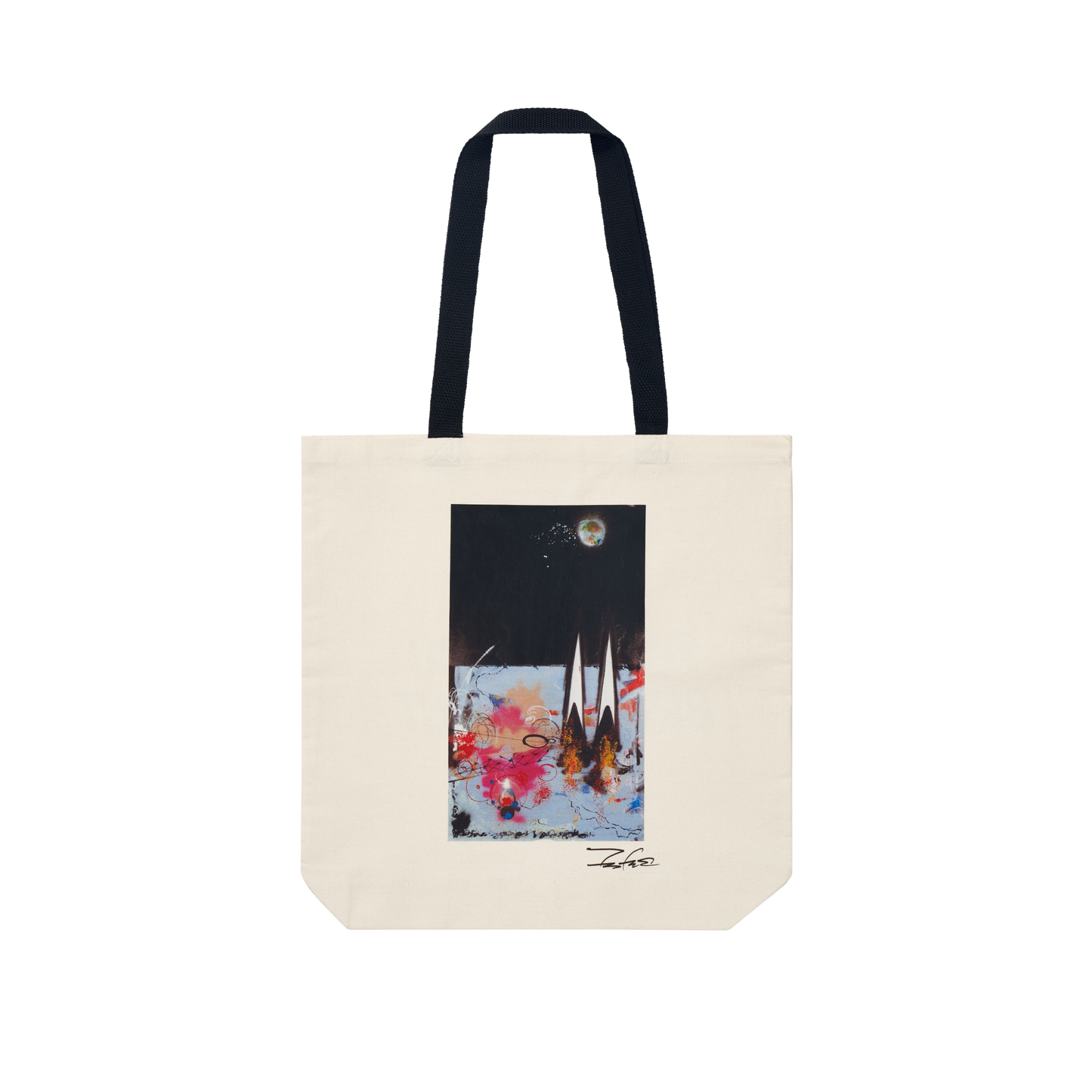 BRONX MUSEUM x FUTURA BLUE CITY TOTE BAG