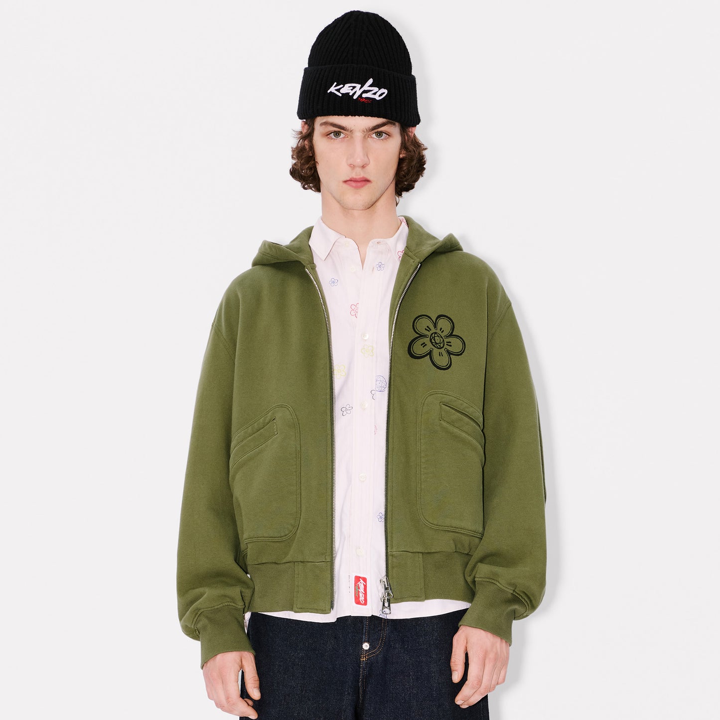 KENZO x FUTURA 2000 BOXY FULL-ZIP HOODIE