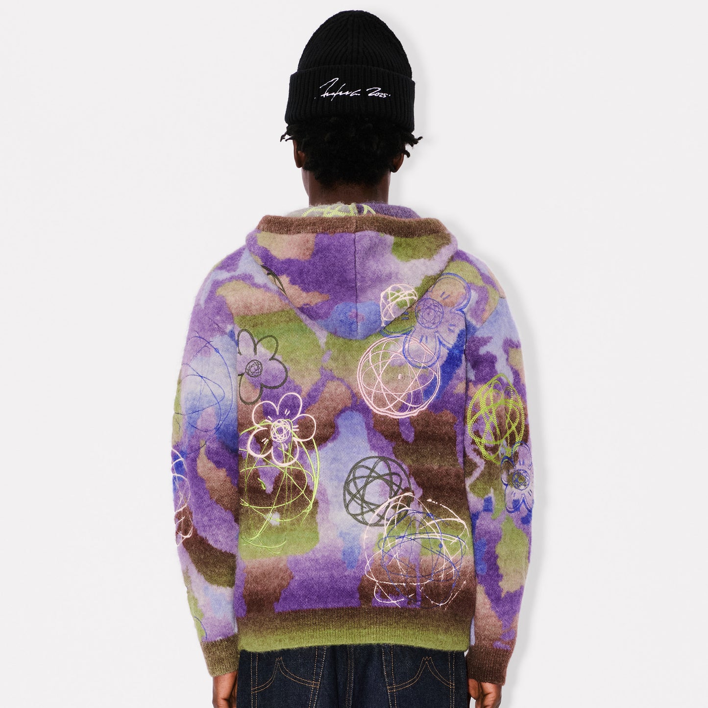 KENZO x FUTURA 2000 KNITTED HOODIE