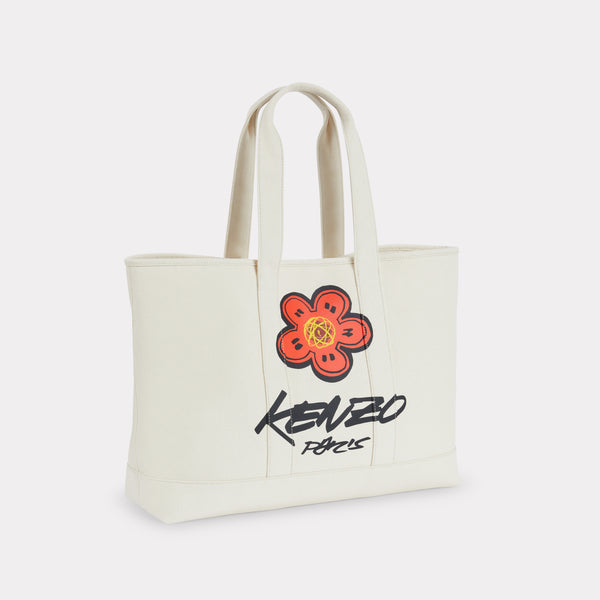 KENZO ラージトートバッグ　ホワイト　フラワー　美品　KENZO PARIS FF68SA911F36.03_1_P_grande.jpg
