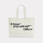 KENZO x FUTURA 2000 LARGE CANVAS TOTE BAG - ECRU