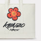 KENZO x FUTURA 2000 LARGE CANVAS TOTE BAG - ECRU