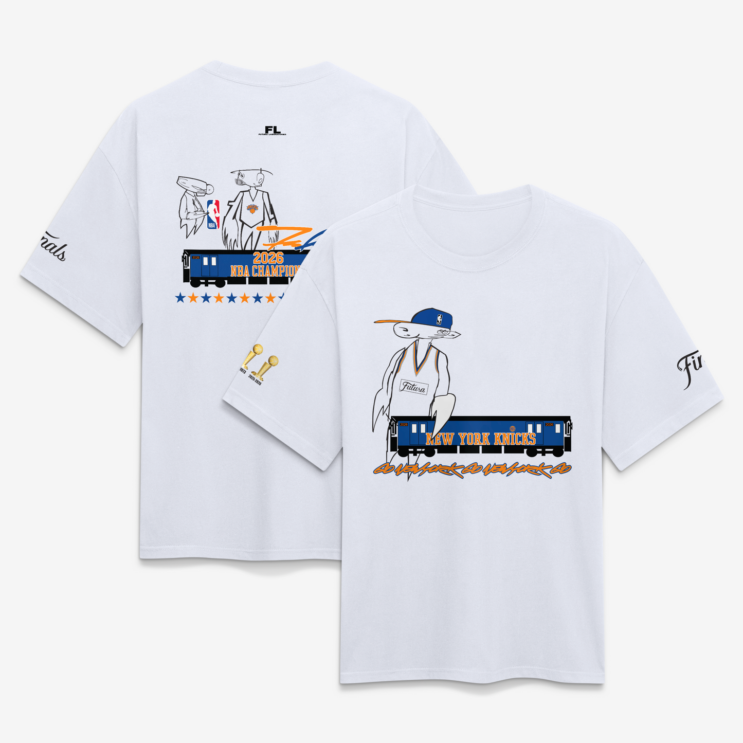 NEW YORK KNICKS x FUTURA 'Go New York Go' T-Shirt