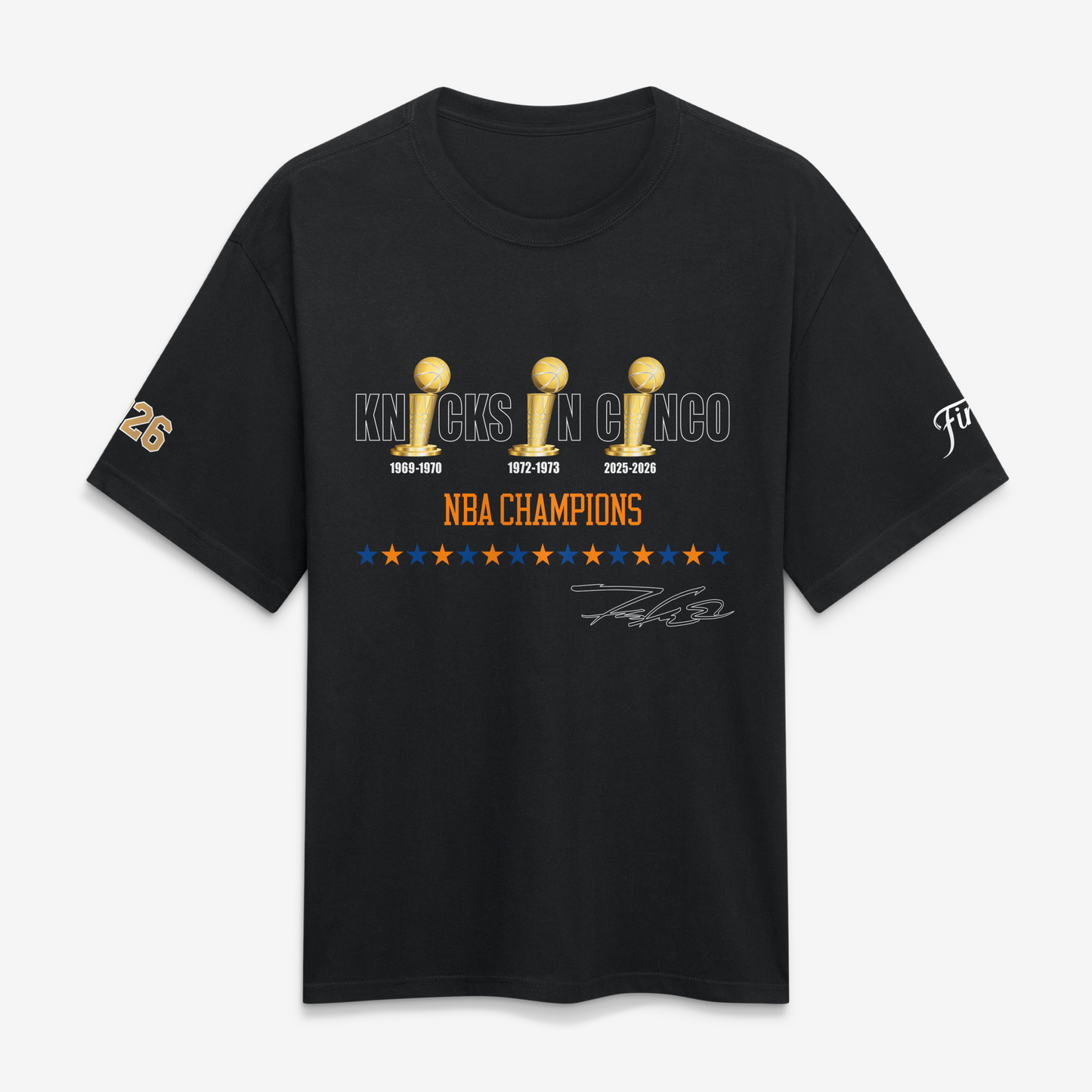 NEW YORK KNICKS x FUTURA 'Knicks In Cinco' T-Shirt