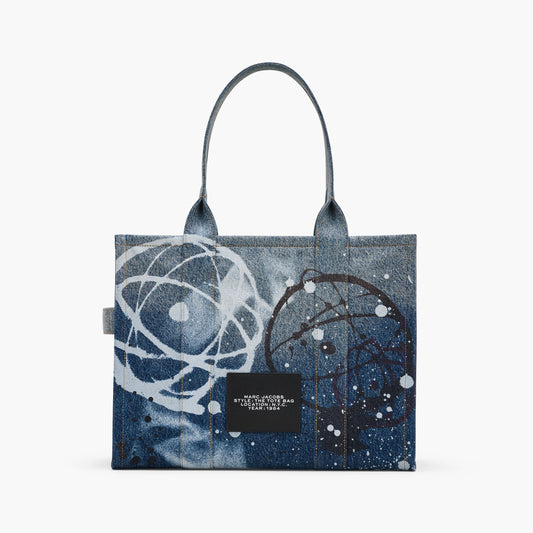 FUTURA x MARC JACOBS DENIM LARGE TOTE BAG